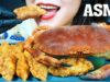 ASMR KOREAN FRIED MANDU AND NORWAY BROWN CRAB EATING SOUND | LINH-ASMR 먹방
