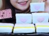 ASMR Korean rectangle rice cake , EXTREME CHEWY EATING SOUNDS | LINH-ASMR
