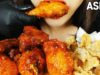 ASMR KOREAN SPICY CHICKEN + CHICKEN SKIN  BBQ마라핫치킨과 닭껍질튀김(EATING SOUNDS) MUKBANG
