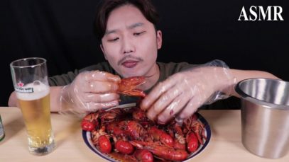 장첸새우 마라롱샤 ASMR l 쩝쩝대며 먹기