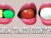 ASMR LIPS FOCUS : EATING COCONUT PULP , MINI TOMATO , MINI MACARON | LINH-ASMR