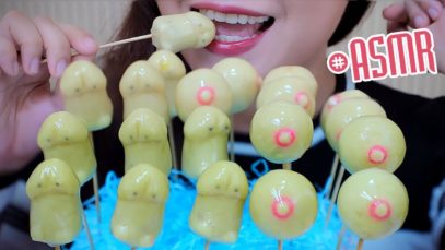 ASMR “little mushroom” and “fun bubble” Shaped mung bean cakes ,SOFT EATING SOUNDS | LINH-ASMR