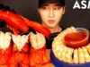 ASMR LOBSTER & SHRIMP COCKTAILS MUKBANG (No Talking) EATING SOUNDS | Zach Choi ASMR