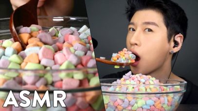*ASMR* MARSHMALLOW CEREAL (No Talking) Crunchy Eating Sounds | Zach Choi ASMR