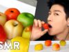 *ASMR* MARZIPAN FRUIT (No Talking) Soft Eating Sounds | Zach Choi ASMR