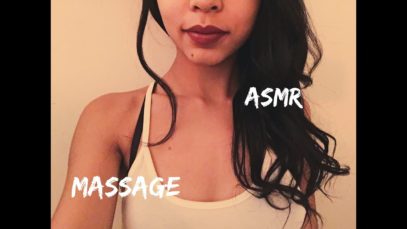 ASMR – massage, applying lotion, chewing gum, tapping