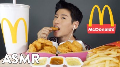 *ASMR* McDonalds Chicken McNuggets + Fries (No Talking) Eating Sounds | Zach Choi ASMR