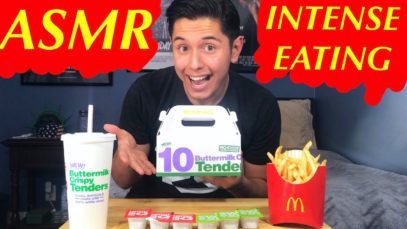 ASMR McDonald’s Chicken Tender FEAST! (Intense Eating Sounds & Whispering!)