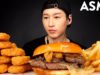 ASMR McDonald’s MUSHROOM BURGER & CHICKEN NUGGETS (No Talking) EATING SOUNDS | Zach Choi ASMR
