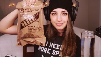 [ASMR] Meal-Ready-to-Eat Review | MRE Menu 4 Spaghetti with Beef and Sauce