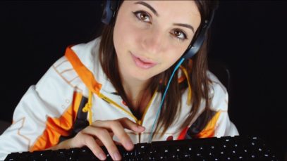 [ASMR] Mechanical Keyboard Typing and Binaural Close Whispers (Cherry MX Brown, CODE Keyboard)