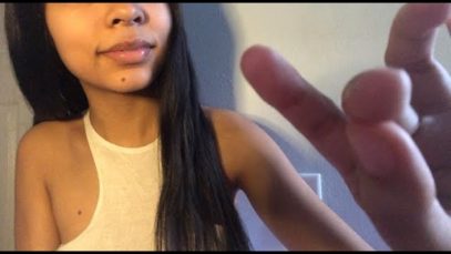 ASMR mic nibbling & touching your face