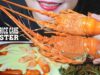 ASMR MINI CHEESY RICE CAKE WITH LOBSTER EATING SOUNDS | LINH-ASMR