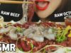ASMR MIX RAW BEEF AND RAW OCTOPUS 육회탕탕이 먹방(EATING SOUNDS)MUKBANG