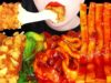 ASMR MOZZARELLA CORN DOGS, SPICY MARA NOODLES TTEOKBOKKI 모짜렐라 핫도그, 마라 떡볶이 먹방 EATING SOUNDS MUKBANG