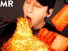 ASMR MOZZARELLA FIRE NOODLES & SPAM MUKBANG (No Talking) COOKING & EATING SOUNDS | Zach Choi ASMR