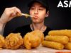 ASMR MOZZARELLA STICKS & FRIED CHICKEN MUKBANG (No Talking) EATING SOUNDS | Zach Choi ASMR
