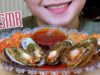 ASMR Mukbang Abalone with kimchi,CHEWY gulp eating sounds ,+食べる,咀嚼音,먹방 이팅,사운드,bj | LINH-ASMR