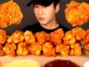 ASMR MUKBANG CHICKEN WINGS & WAFFLE FRIES (No Talking) EATING SOUNDS | Zach Choi ASMR