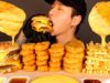 ASMR MUKBANG DOUBLE BIG MAC & CHEESY HASH BROWNS & CHICKEN NUGGETS (No Talking) EATING SOUNDS