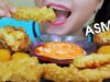ASMR Mukbang eating Japanese fried dish (Tempura),CRUNCHY eating sound 먹방 | LINH-ASMR