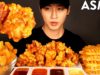ASMR MUKBANG FRIED CHICKEN & FRIED SHRIMP & CAJUN FRIED (No Talking) EATING SOUNDS | Zach Choi ASMR