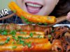 ASMR Mukbang Giant Rice cake with spicy baby octopus,chewy eating sounds +食べる,咀嚼音,먹방 이팅 | LINH-ASMR