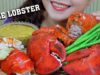 ASMR Mukbang Huge lobster with cheese sauce,Chewy eating sounds +食べる,咀嚼音,먹방 이팅| LINH-ASMR