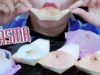 ASMR Mukbang Japanese sakura jelly, soft gulp eating sounds ,+食べる,咀嚼音,먹방,이팅,사운드,bj | LINH-ASMR