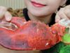 ASMR Mukbang LOBSTER CLAW *FAIL,chewy eating sounds +食べる,咀嚼音,먹방이팅 | LINH-ASMR