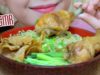 ASMR Mukbang roasted chicken drumstick noodles, gulping eating sounds,+食べる,咀嚼音,BJ먹방 이팅| LINH-ASMR