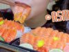 ASMR Mukbang Salmon sashimi,SOFT SQUISHY Gulping EATING SOUNDS,+食べる,咀嚼音,bj먹방 이팅 | LINH-ASMR