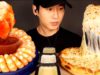 ASMR MUKBANG SHRIMP COCKTAILS & EXTRA CHEESY PIZZA (No Talking) EATING SOUNDS | Zach Choi ASMR
