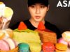 ASMR MUKBANG S’MORES DIP & CREPE CAKE & MOCHI ICE CREAM & MACARONS & MACARON ICE CREAM (No Talking)