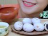 ASMR Mukbang Tea party with black sesame egg cake,gulp gulping eating sounds,bj,咀嚼音,먹방이팅|LINH-ASMR