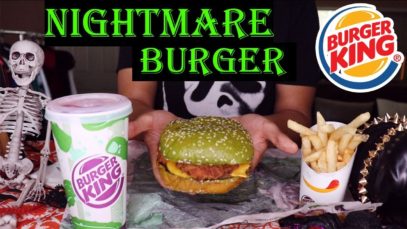 [ASMR] NEW Nightmare Burger! (Burger King Eating Sounds)