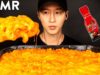 ASMR NUCLEAR FIRE MAC & CHEESE MUKBANG (No Talking) COOKING & EATING SOUNDS | Zach Choi ASMR