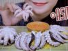 ASMR Octopus and shaved papaya , EXTREME CRUNCHY EATING SOUNDS | LINH-ASMR