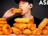 ASMR ONION RINGS & EGG ROLLS MUKBANG (No Talking) EATING SOUNDS | Zach Choi ASMR
