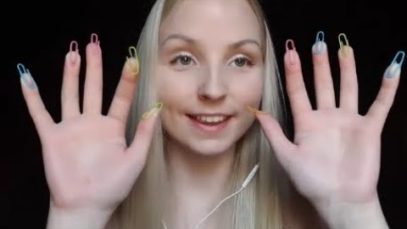 ASMR Paper Clip Tapping – Fast and Slow + Little Bit of Water Sounds