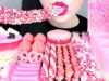 ASMR PINK DESSERTS 핑크색 디저트 먹방 *EDIBLE JELLO SHOTS, SHEET JELLY, NERD ROPE, BLOSSOM PRETZEL MUKBANG