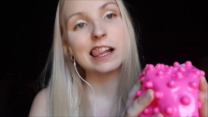 ASMR Pink Spike Ball – Squishy Sounds – ?[ACTUALLY RELAXING AF]?