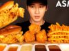 ASMR POPEYES CHICKEN SANDWICH, FRIED CHICKEN & FRIES MUKBANG (No Talking) EATING SOUNDS