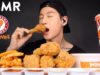 ASMR POPEYES FRIED CHICKEN MUKBANG (No Talking) Crunchy Eating Sounds | Zach Choi ASMR