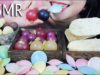 ASMR POPPING JELLY BALL+ICE CREAM+STRAWBERRY COATED WITH CHOCOLATE+UFO CANDY EATING SOUNDS|LINH ASMR