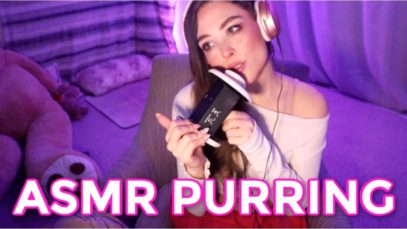 |ASMR| PURRING + GENTLE WHISPERS + MOUTH SOUNDS (to help you relax)