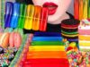 ASMR RAINBOW DESSERTS 무지개 건반젤리, 레인보우 케이크, 마카롱, 로프젤리, 오레오*MOST POPULAR DESSERTS EATING MUKBANG먹방