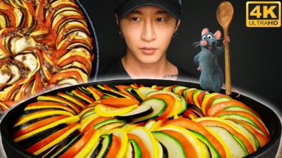 ASMR RATATOUILLE MUKBANG 먹방 | COOKING & EATING SOUNDS | Zach Choi ASMR