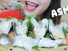 ASMR RAW BABY GEODUCKS (GEODUCK SASHIMI BOAT) CRUNCHY EATING SOUNDS | LINH-ASMR