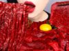 ASMR RAW BEEF 육회, 한우 뭉티기 먹방 KOREAN STYLE STEAK TARTARE YUKHOE MUKBANG (NO TALKING) EATING SOUNDS